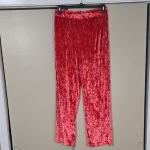 Fabletics Crushed Velvet Velour Lounge Pants Size Large